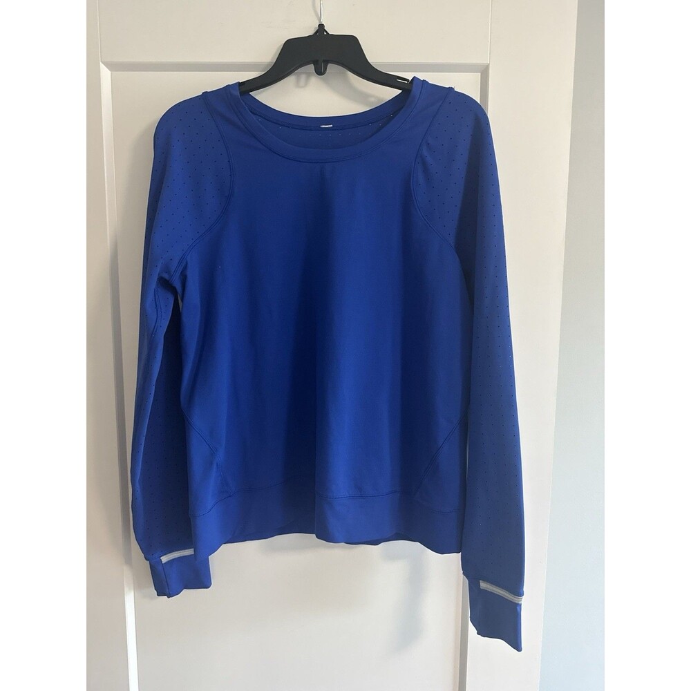 Lululemon Mind Over Miles Women’s Long Sleeve Athletic Shirt Jet Stream M